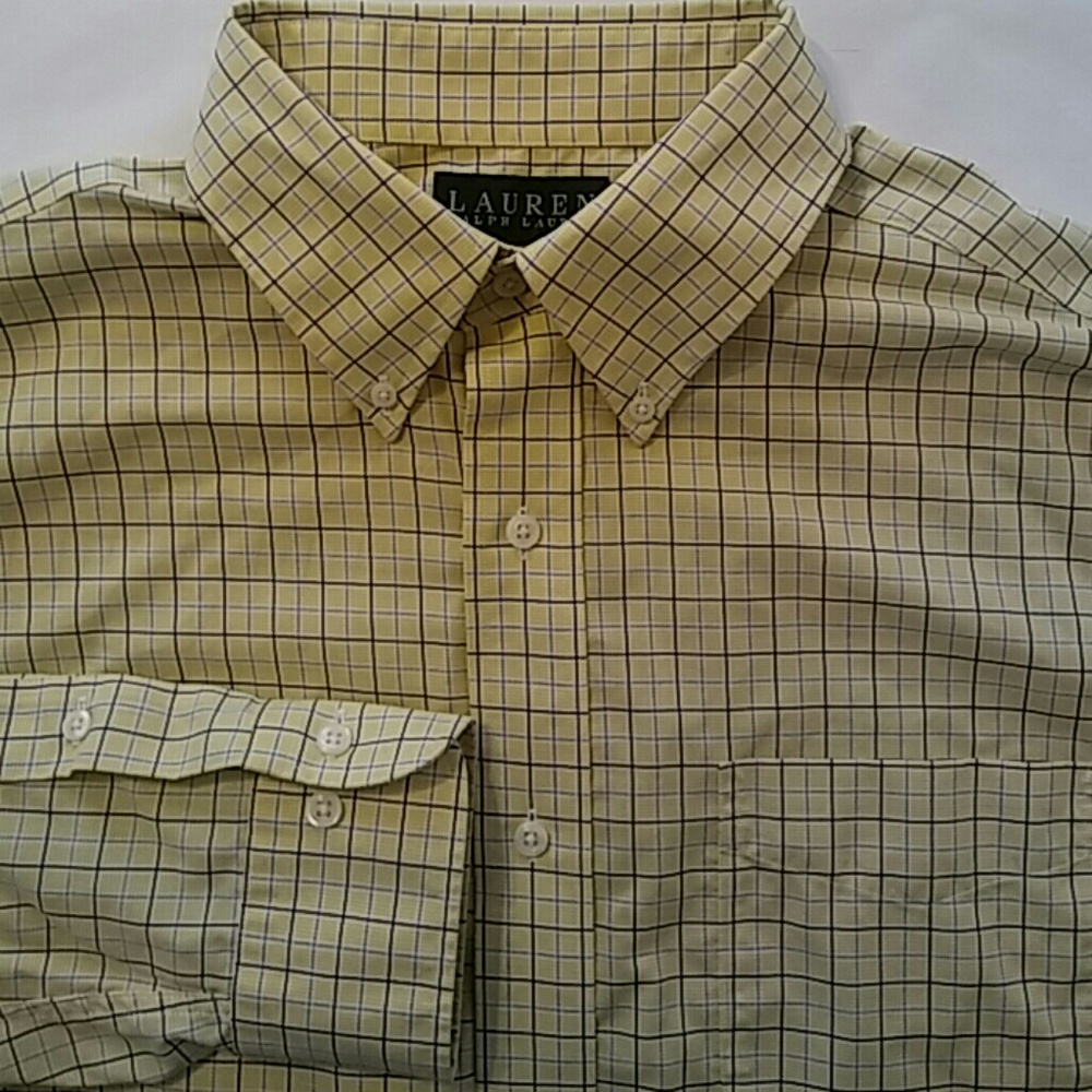 Ralph Lauren Polo Men's 16 1/2-36/37 Button Shirt